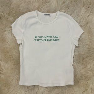 Reformation Cropped Baby Tee 🌎